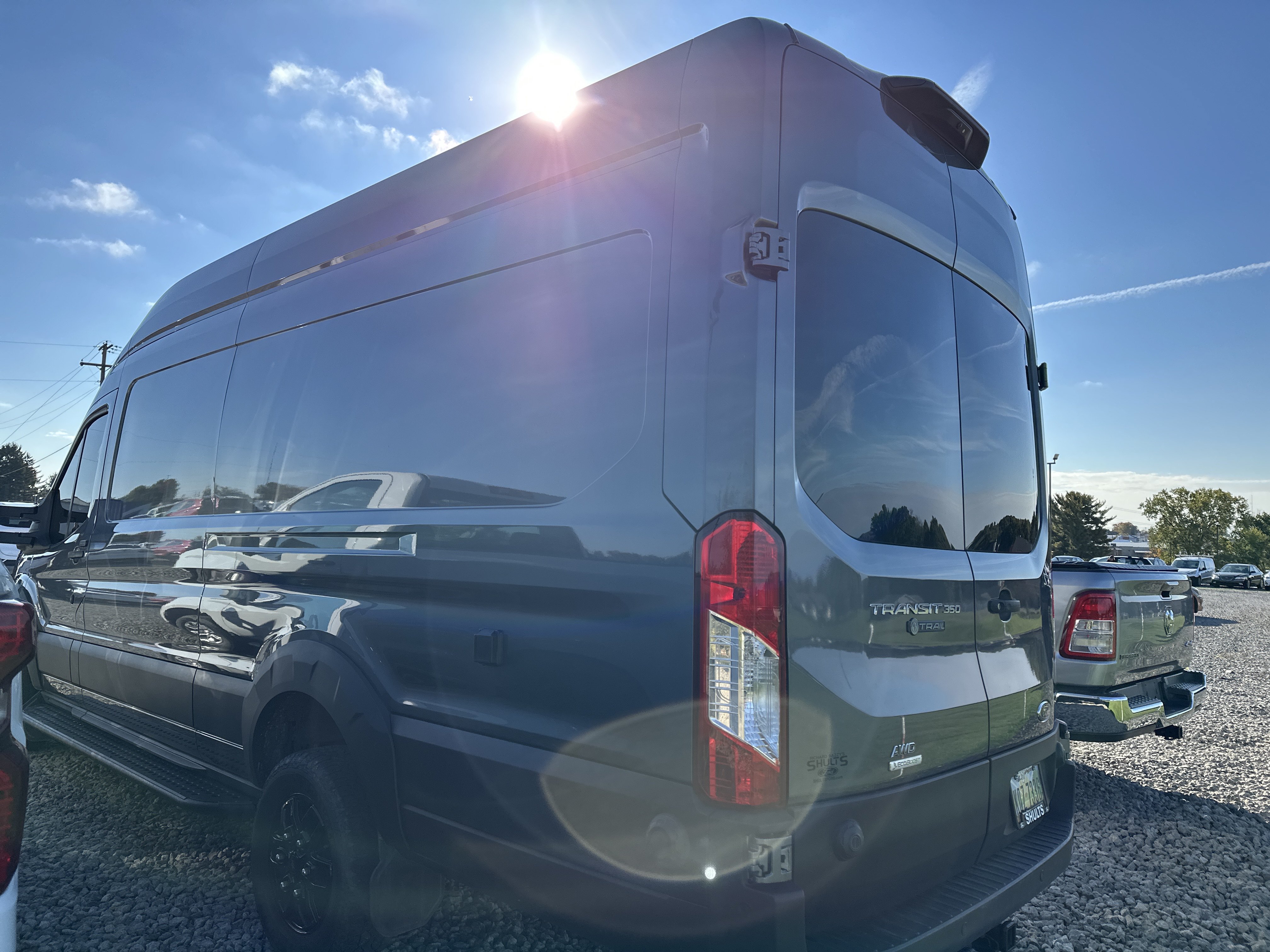 Used 2023 Ford Transit 350 148 High Roof Extended AWD w/ Transit Trail Package image 3
