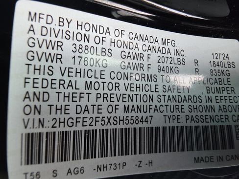 Used 2025 Honda Civic Sport image 35