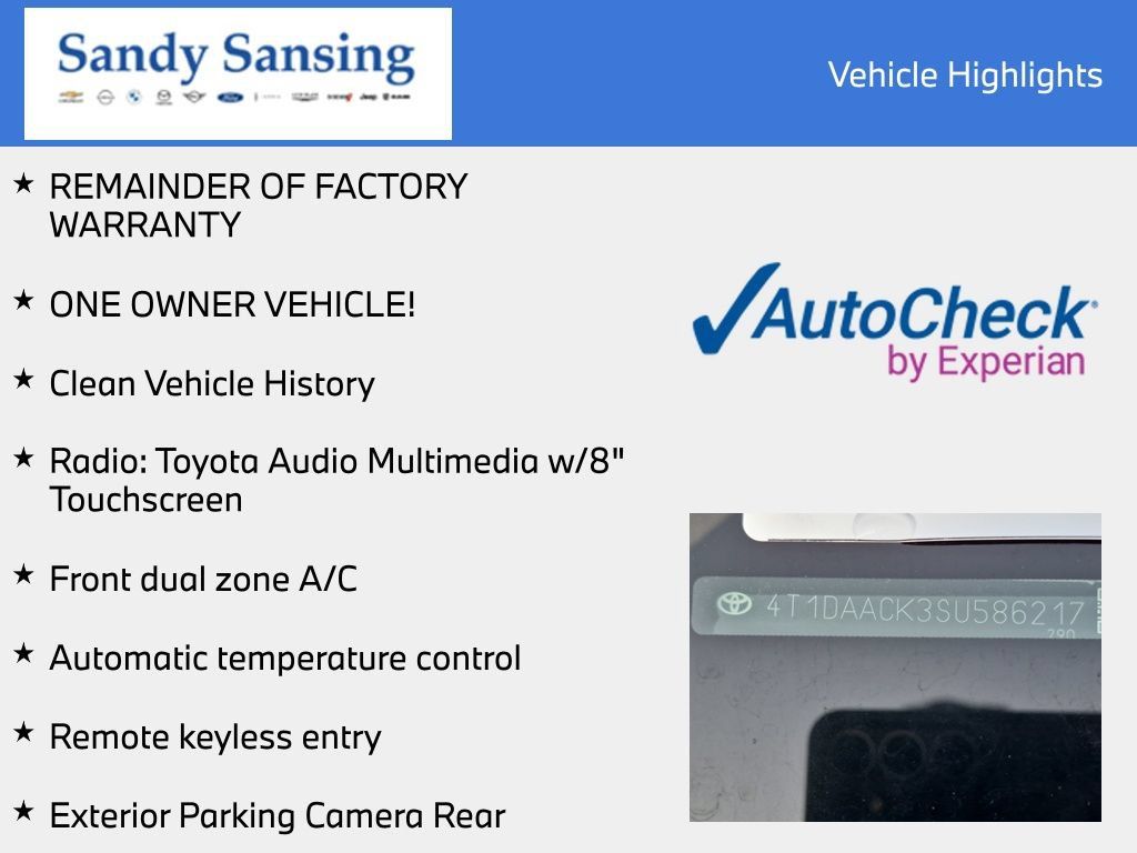 Used 2025 Toyota Camry LE FWD image 8