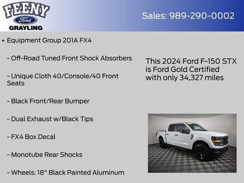 Certified 2024 Ford F150 STX w/ Equipment Group 201A FX4 AWD/4WD image 9