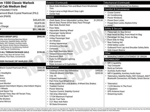 Used 2022 RAM 1500 Warlock w/ Electronics Group AWD/4WD image 9