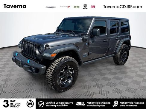 Used 2022 Jeep Wrangler Unlimited Rubicon 4xe w/ Dual Top Group AWD/4WD image 1