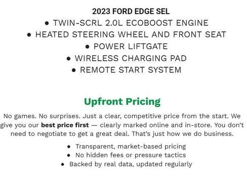 Used 2023 Ford Edge SEL w/ Convenience Package AWD/4WD image 1