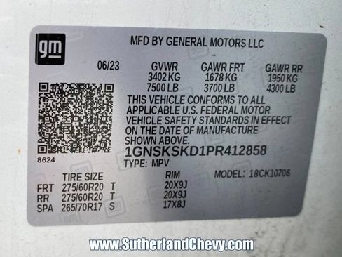 Used 2023 Chevrolet Tahoe Premier AWD/4WD image 59