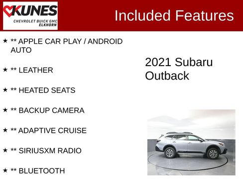 Used 2021 Subaru Outback Premium w/ Popular Package #1 AWD/4WD image 2