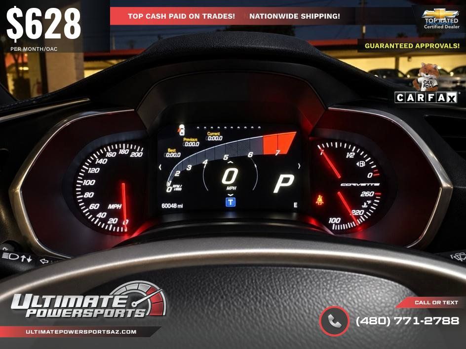 Used 2016 Chevrolet Corvette Stingray Coupe w/ Carbon Flash Badge Package RWD image 27
