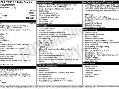 Certified 2025 MAZDA CX-30 2.5 Turbo w/ Premium Package AWD/4WD image 6
