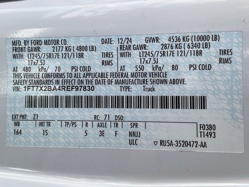 Used 2024 Ford F250 XL w/ FX4 Off-Road Package image 59