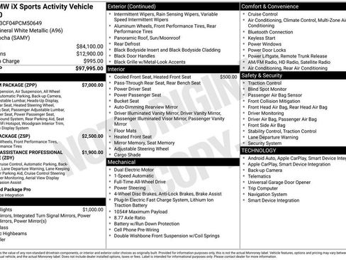 Used 2023 BMW iX xDrive50 w/ Premium Package AWD/4WD image 14