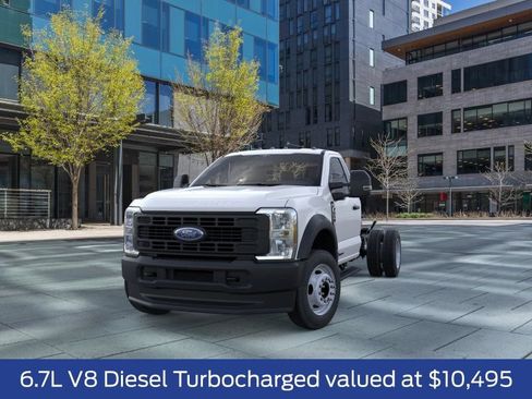 New 2025 Ford F550 4x4 Regular Cab Super Duty w/ Snow Plow Prep Package image 2