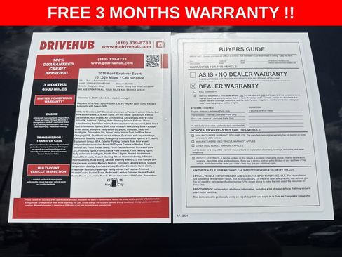 Used 2016 Ford Explorer Sport w/ Equipment Group 401A AWD/4WD image 26