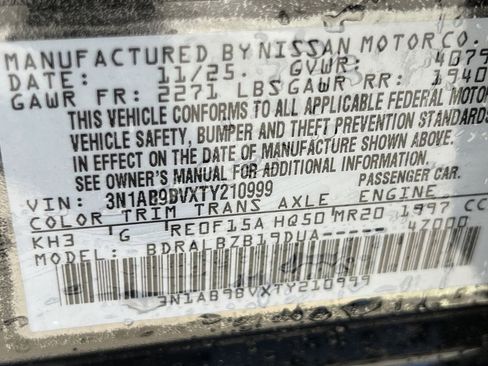 New 2026 Nissan Sentra S w/ Floor Mat Package image 16