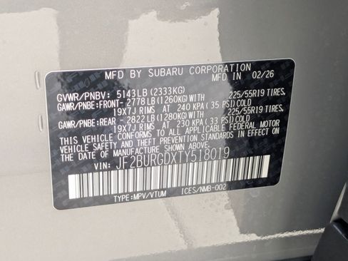 New 2026 Subaru Outback Limited XT image 16