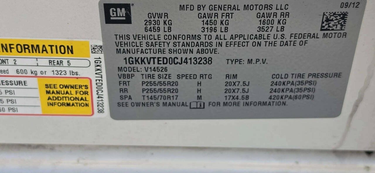 Used 2012 GMC Acadia Denali AWD/4WD image 12