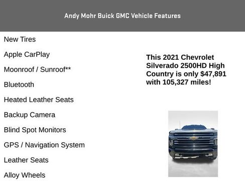 Used 2021 Chevrolet Silverado 2500 High Country AWD/4WD image 4