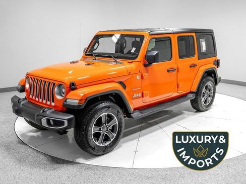 Used 2023 Jeep Wrangler Unlimited Sahara w/ LED Lighting Group AWD/4WD image 1