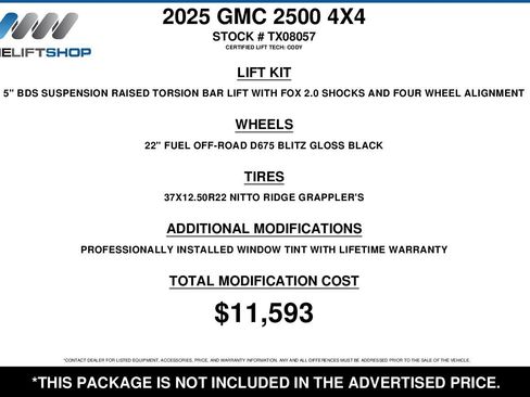 Used 2025 GMC Sierra 2500 SLT w/ SLT Premium Package image 2