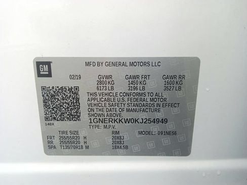 Used 2019 Chevrolet Traverse Premier w/ Driver Confidence II Package FWD image 20