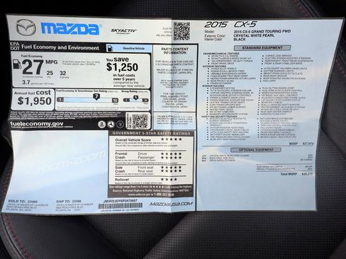 Used 2015 MAZDA CX-5 Grand Touring image 52