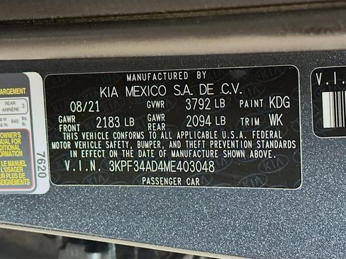 Certified 2021 Kia Forte GT-Line image 29