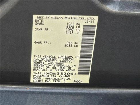 Used 2022 Nissan Altima 2.5 SV w/ SV Premium Package image 24