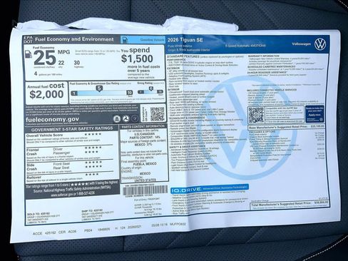 New 2026 Volkswagen Tiguan SE AWD/4WD image 22