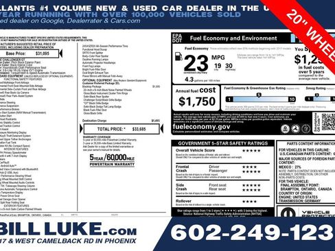 Used 2020 Dodge Challenger GT w/ Blacktop Package image 1