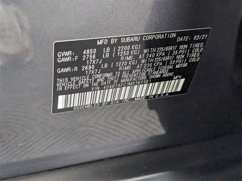 Certified 2021 Subaru Outback Premium image 21