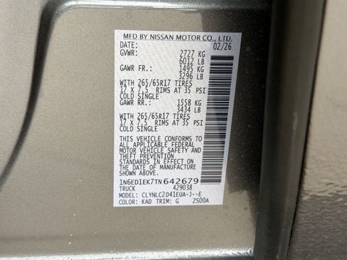 New 2026 Nissan Frontier SV AWD/4WD image 28