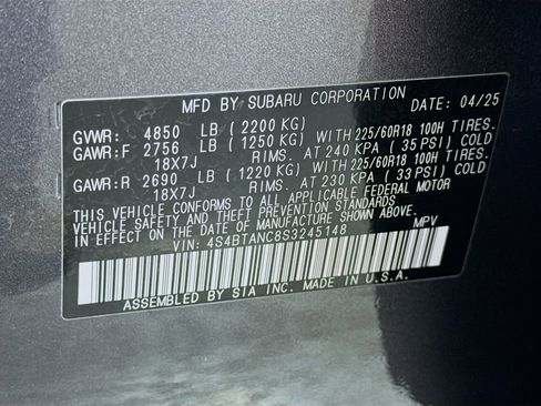 Certified 2025 Subaru Outback Limited image 42