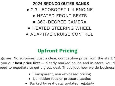 Certified 2024 Ford Bronco Outer Banks AWD/4WD image 2