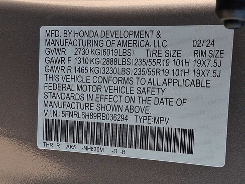 Used 2024 Honda Odyssey Touring image 29