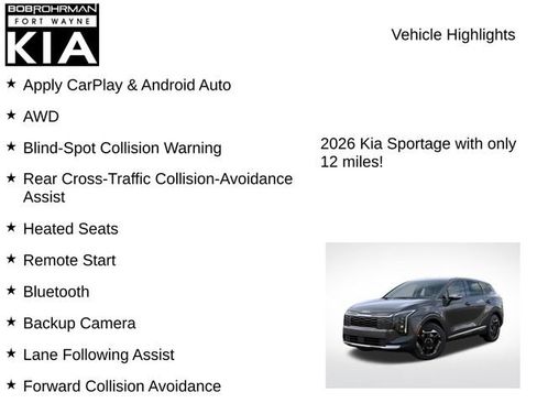 New 2026 Kia Sportage S AWD/4WD image 7