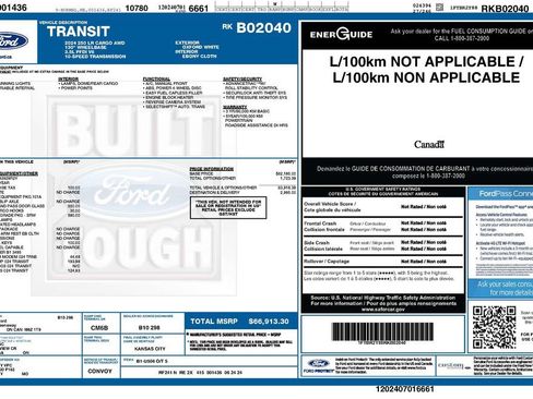 Used 2024 Ford Transit 250 Low Roof AWD w/ Exterior Upgrade Package image 2