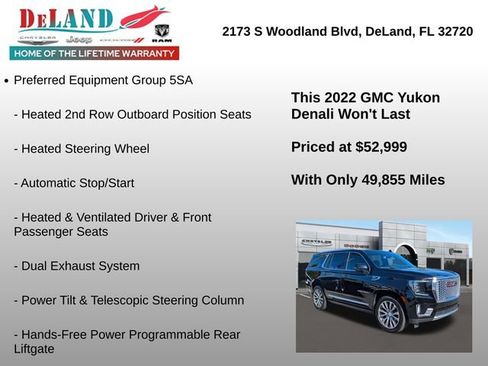 Used 2022 GMC Yukon Denali w/ Max Trailering Package image 18