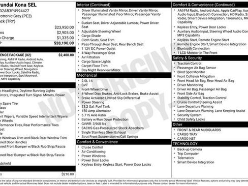 Certified 2023 Hyundai Kona SEL w/ Convenience Package image 3