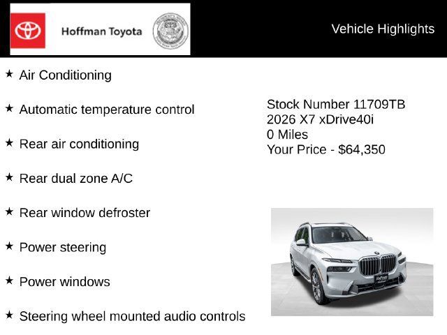 Used 2026 BMW X7 xDrive40i AWD/4WD image 20