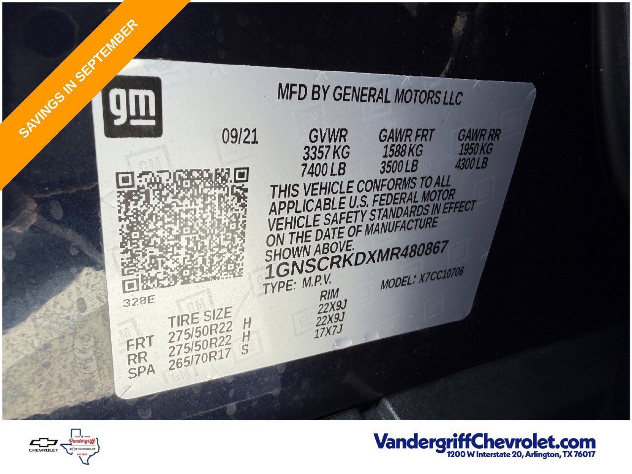 Used 2021 Chevrolet Tahoe RST RWD image 30
