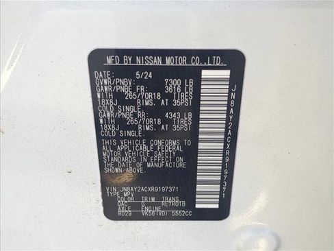 Used 2024 Nissan Armada SV w/ Cargo Package image 29