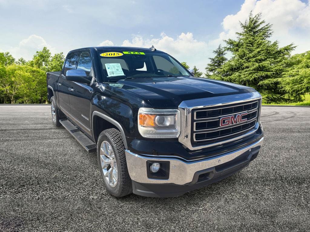 Used 2015 GMC Sierra 1500 SLT w/ SLT Crew Cab Value Package AWD/4WD image 1