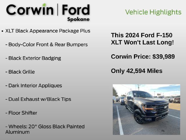 Used 2024 Ford F150 XLT w/ Equipment Group 302A MID AWD/4WD image 6