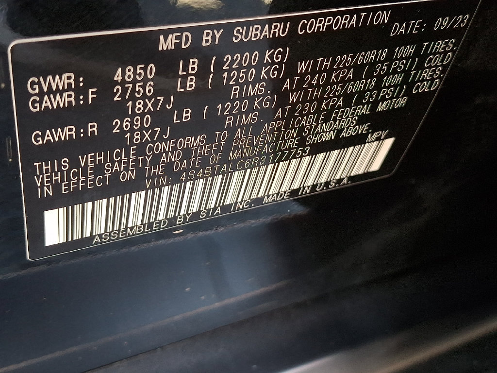 Used 2024 Subaru Outback Onyx Edition AWD/4WD image 31