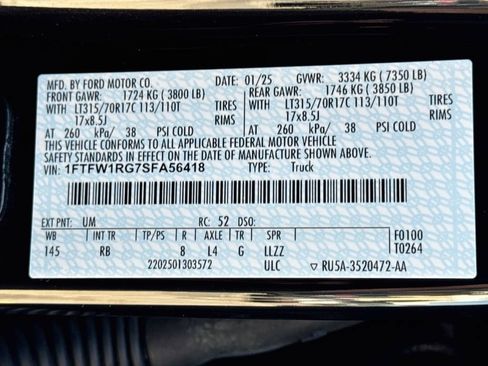 Used 2025 Ford F150 Raptor AWD/4WD image 40