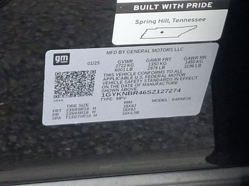 New 2025 Cadillac XT5 Luxury w/ LPO, Floor Liner Package image 11