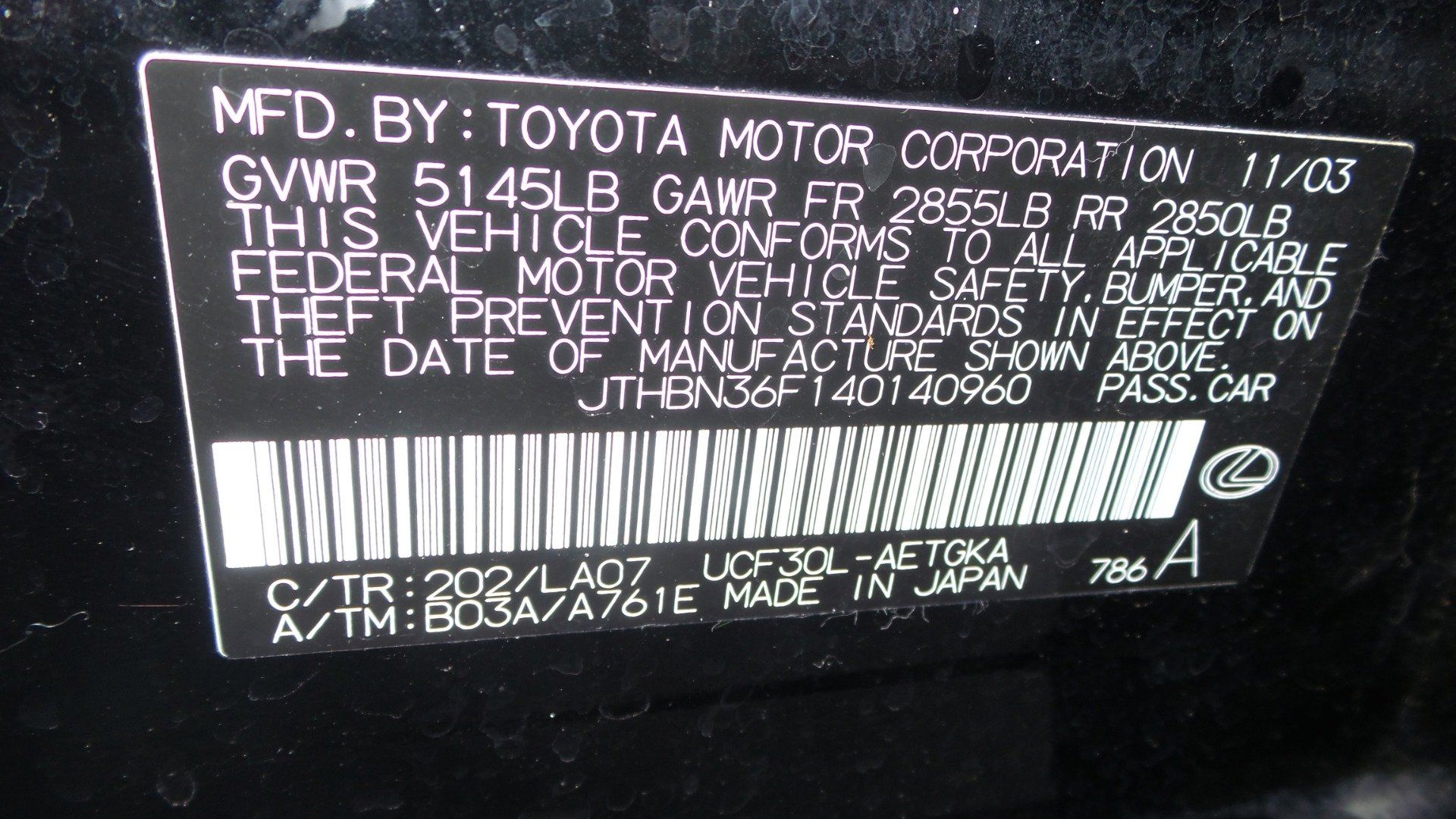 Used 2004 Lexus LS 430 RWD image 53