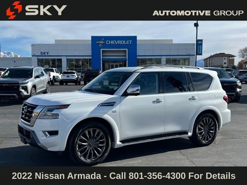 Used 2022 Nissan Armada Platinum w/ Captain's Chairs Package image 1