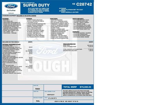 Used 2019 Ford F250 Platinum w/ Platinum Ultimate Package image 41