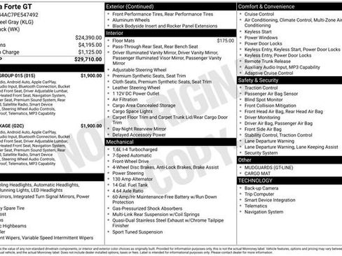 Used 2023 Kia Forte GT w/ GT2 Package FWD image 2