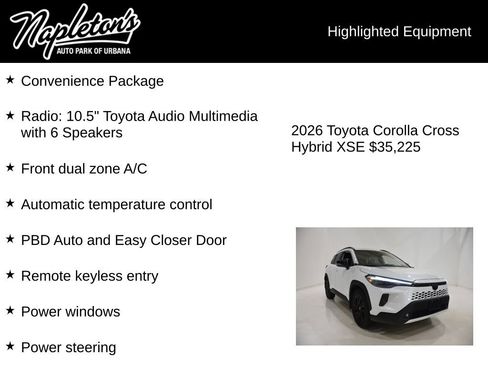 Used 2026 Toyota Corolla Cross AWD Hybrid w/ Convenience Package image 15