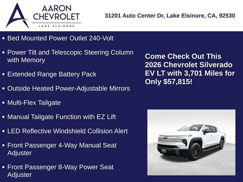 Used 2026 Chevrolet Silverado EV LT w/ Plus Package AWD/4WD image 20